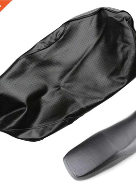 1PC Motorcycle PU Leather Seat ver Black Waterproof Motorbik