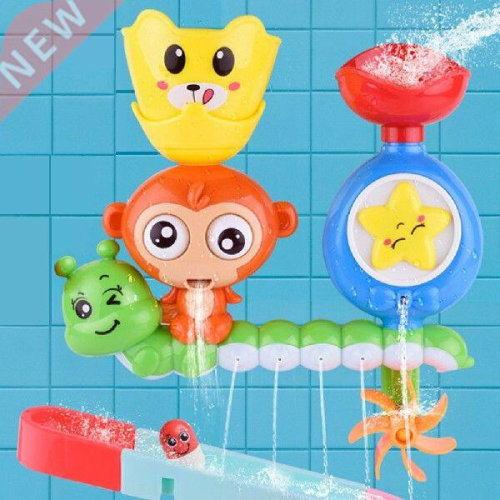 2021 New Baby Cartoon Monkey Classic Shower Bath Toy Marble