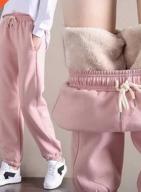 2022 Winter Women Long Pants Thick Plush Fleece Warm Legging