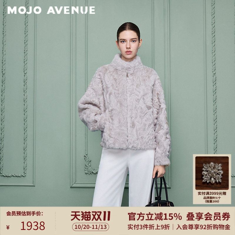 朗姿/MOJO时尚高级感气质减龄保暖御寒厚款皮草女2026年冬季新款