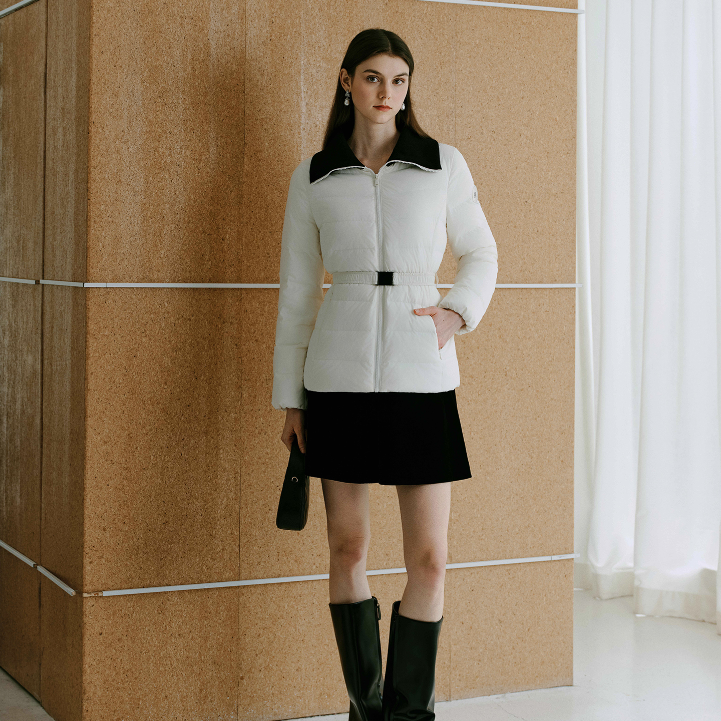 【秀智款】MOJO莫佐白鹅绒韩系轻薄显瘦羽绒服新款女修身保暖外套