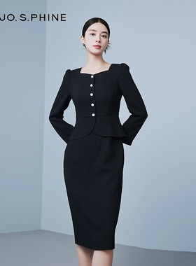 朗姿/MOJO AVENUE莫佐法式优雅假两件连衣裙2025年新款早春