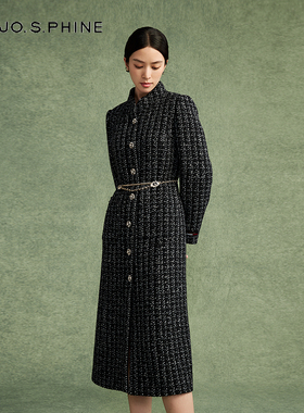 【舒心】MOJO AVENUE莫佐名媛小香风连衣裙式羊毛大衣