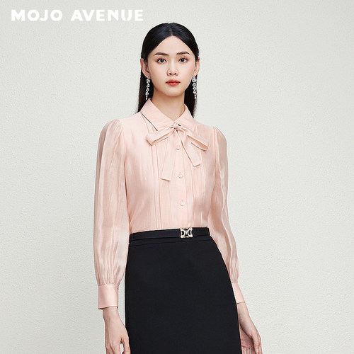 朗姿/【陈瑶春晚同款】MOJO AVENUE莫佐法式风琴设计感衬衫