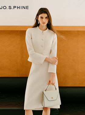 【舒心】MOJO AVENUE莫佐2025秋冬新款法式气质半身裙女优雅白色