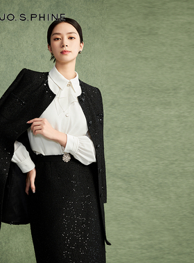 朗姿/朗姿LANCY/MOJO AVENUE莫佐意大利小香风大衣2024年秋冬新款