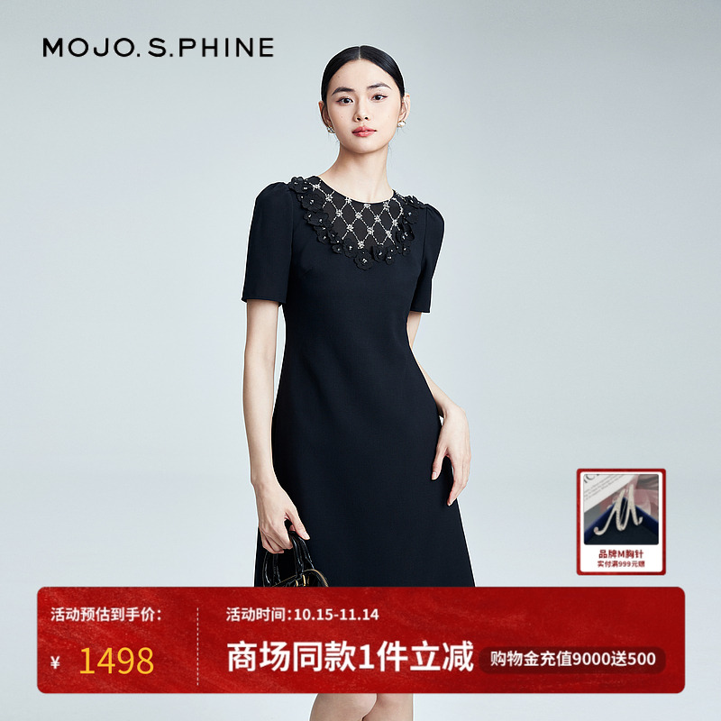 MOJO巴洛克宫廷领连衣裙优雅