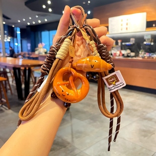 碱水面包挂件miu挂绳巧克力ins博主推荐创意碱水结挂件包挂饰礼物