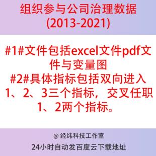 组织参与企业公司治理数据（2013-2021）双向进入交叉任职01变量