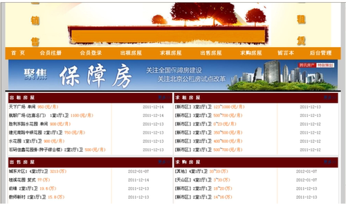 php mysql 房屋租赁租售系统网站程序源代码 送万字文档+部署教程