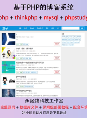 php thinkphp 个人博客论坛管理在线网上系统平台网站程序源代码
