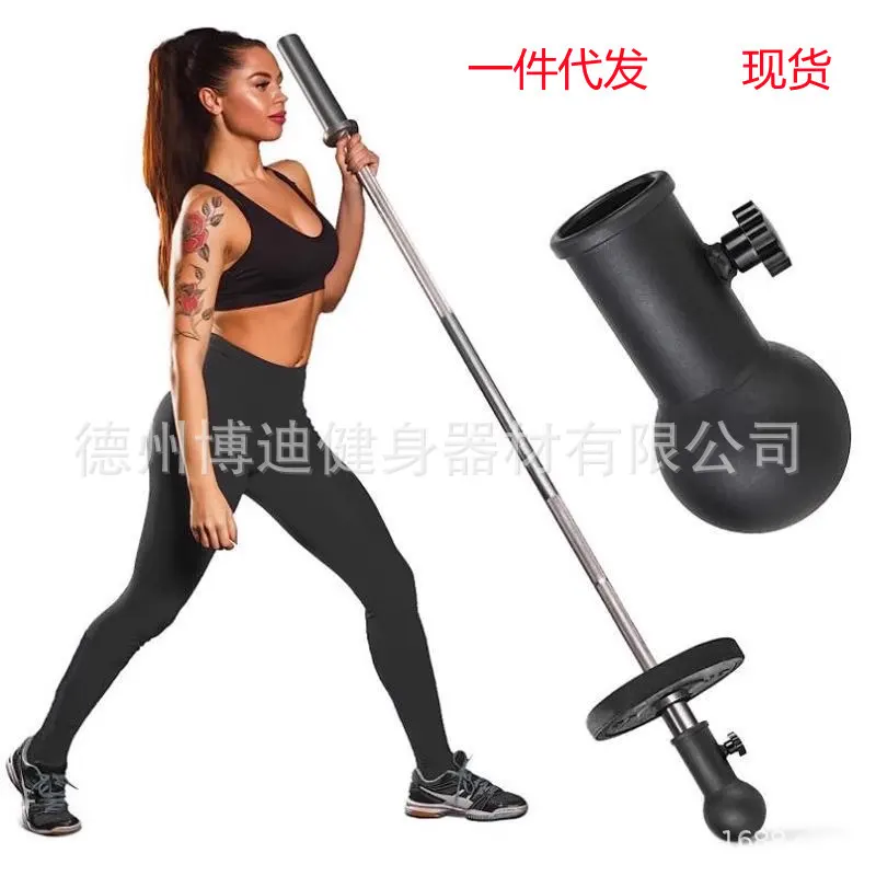 杠铃杆炮筒炮架地雷架杠铃爆发力核心力量硬拉划船腹肌背肌健身器