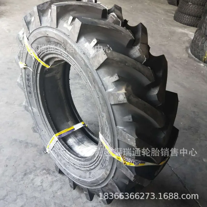 前进农用车轮胎13.6-24 R-1加粗人字花纹拖拉机耐磨防旋充气轮胎