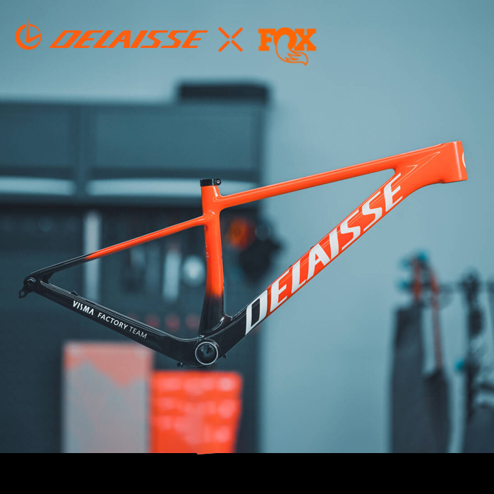 DELAISSE德莱斯竞超轻赛级越野碳纤维车架山地车内走线硬架