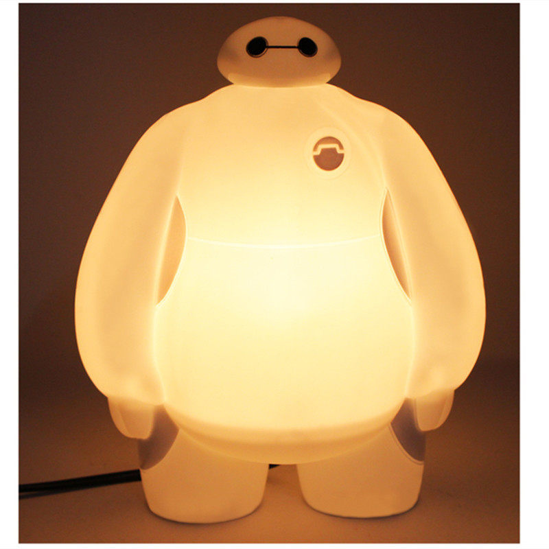 创意卡通大白开关led灯学生学习阅读台灯床头创意小夜灯