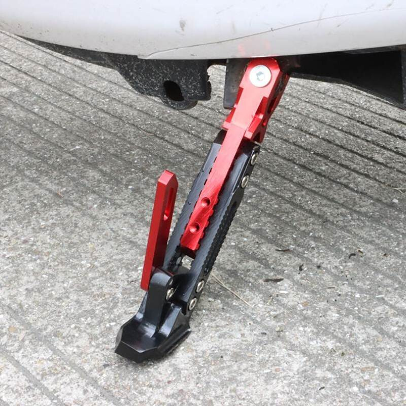 电动摩托车单撑可调节小猴子边撑M3小龟王侧脚架鬼火站脚改装配件