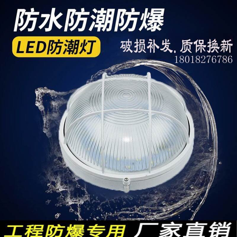LED防爆灯防水灯防潮灯防雾灯罩浴室壁灯卫生间灯三防灯罩玻璃罩