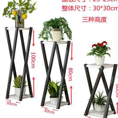 极速花架欧式置物架玄关客厅绿萝铁艺阳台室内简约花架子地面 落