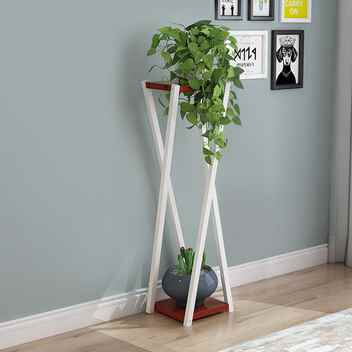 花架欧式置物架玄关客厅绿萝铁艺阳台室内简约花架子地面 落地式