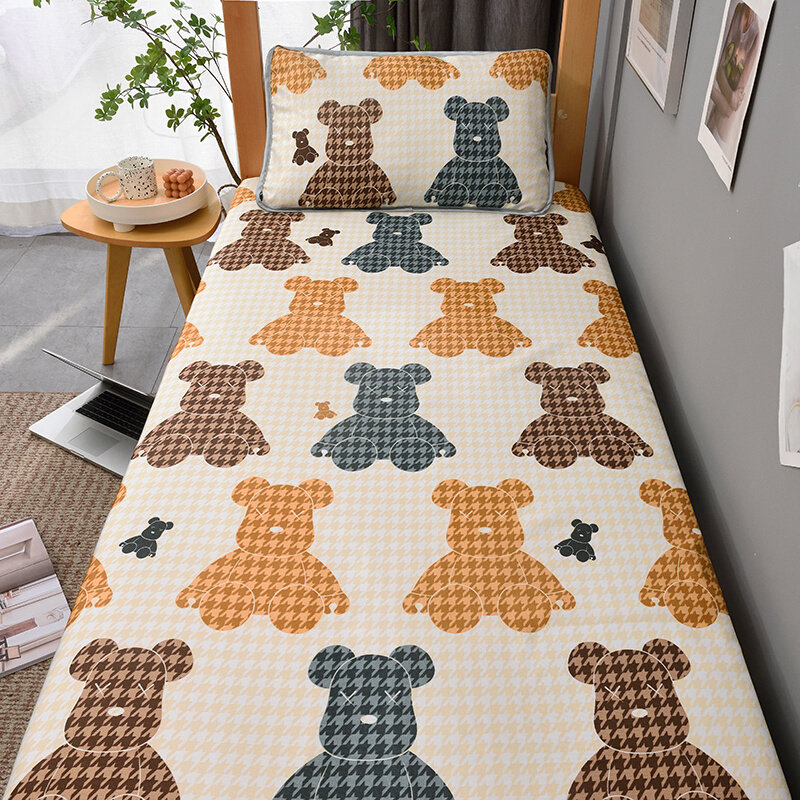 冰丝凉席三件套可水洗学生宿单人夏季空调软席可机洗床单夏凉席子,床上用品,冰丝席,淘宝优惠券,粉丝福利购,淘宝优惠卷