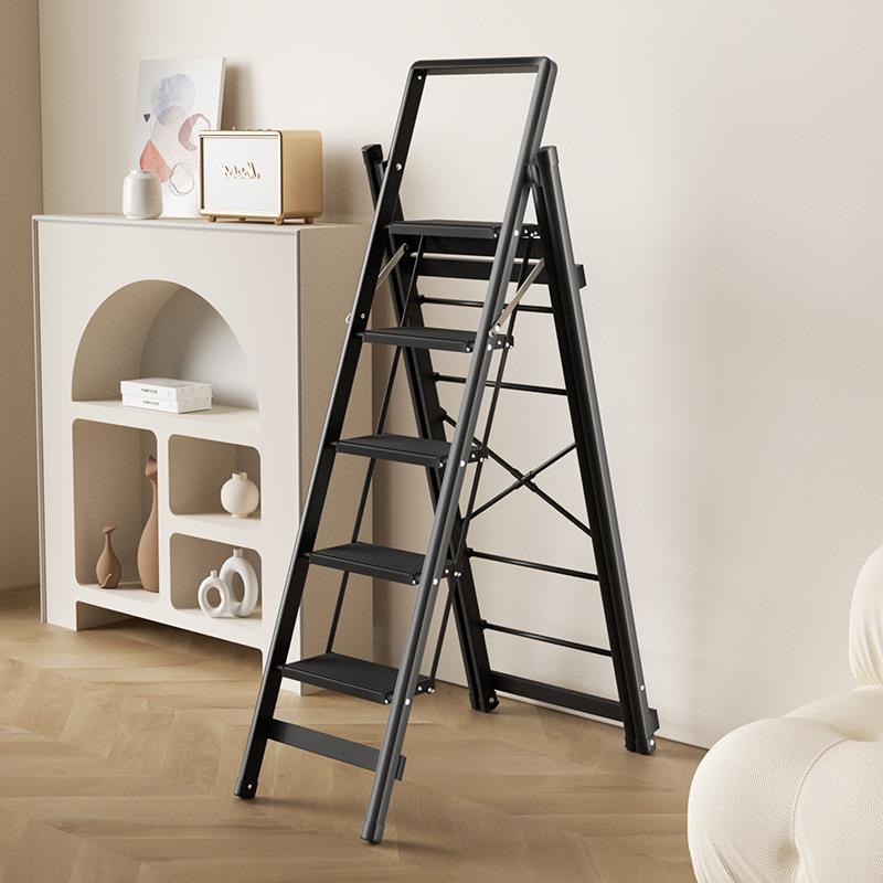 家QY-2用多功能两用晾衣架 加厚碳钢室内晾晒叠折用人梯子字 家梯