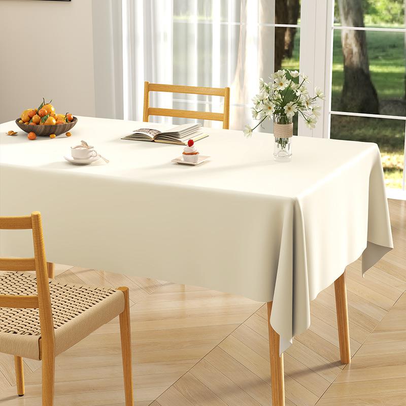 布高桌级感纯JEO色布洗防水防油茶几包边软桌布小羊免皮餐桌台长