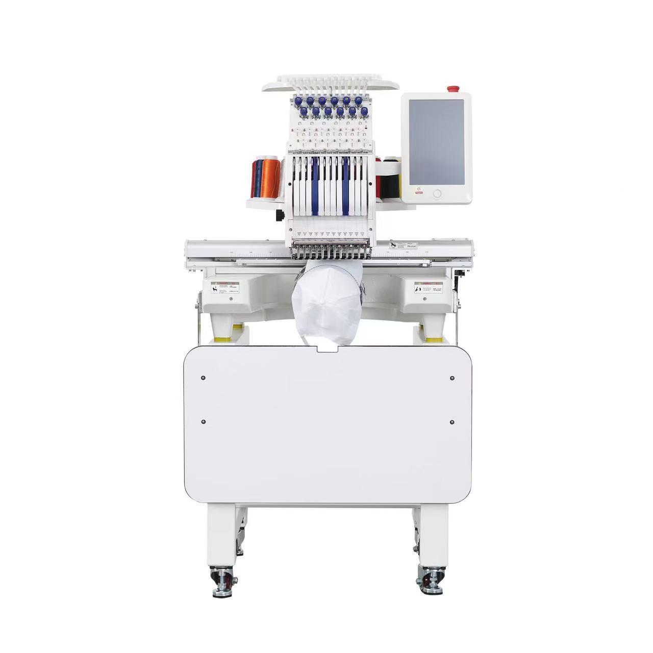 叶花氏2027895单头机多针高速新款家脑用马头电绣机多功能刺绣机