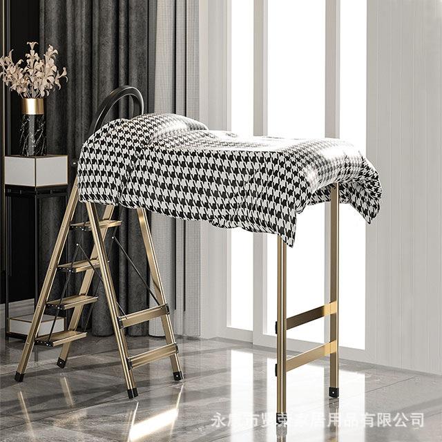 梯子多功能晾晒家阳折台伸缩叠人字子室内加厚铝合梯金XR-Q6梯晾
