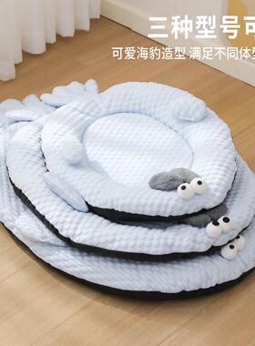 夏季宠物凉垫豆豆海豹狗椭圆凉大冰号冰窝丝降温猫窝透气HW-58990