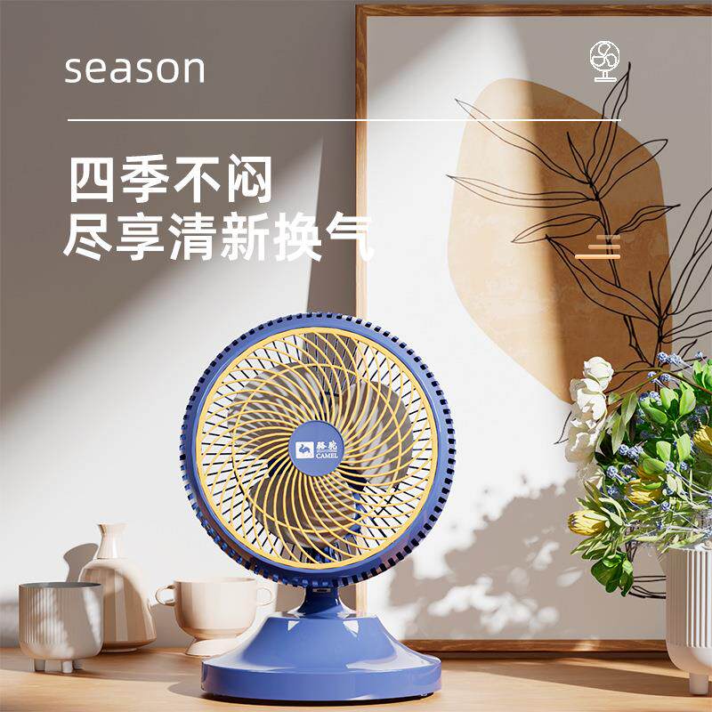 电风扇台式小型空循环用摇头家台扇大风力室办公室卧桌气FWC-200