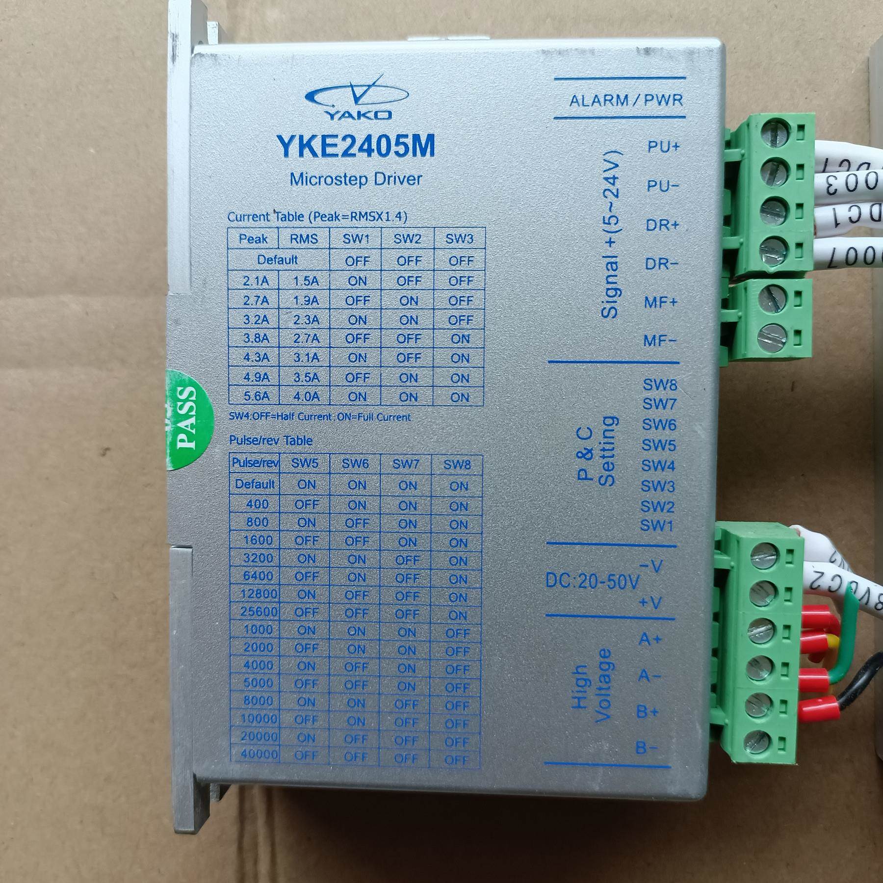 二手拆机步进电机驱动器 YKE2405M YK57HB76-4221B 功能包好