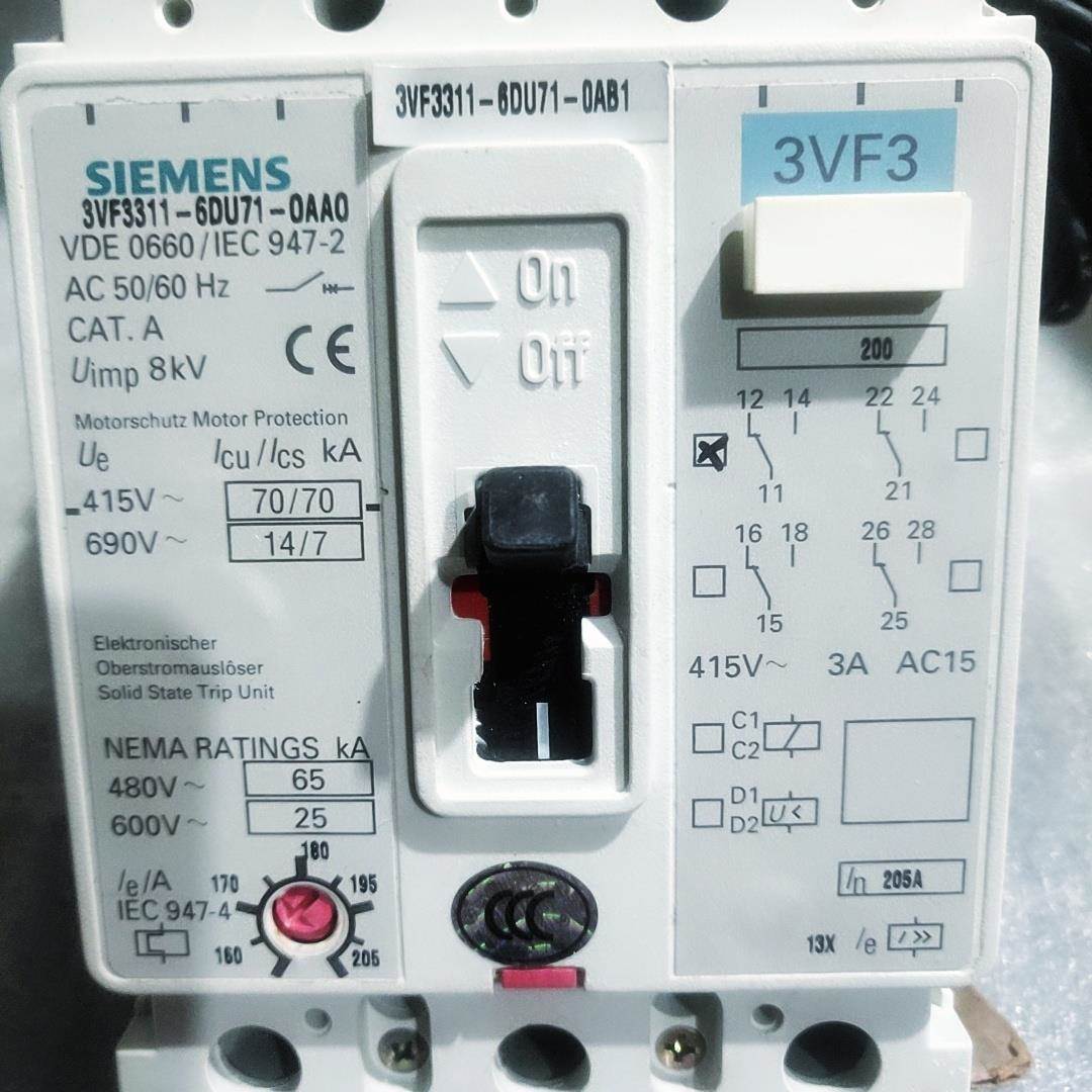西门子 3VF3311-6DU71-0AB1 3VF3311-6DU71-0AA0 3P 200A