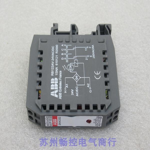 全新ABB端子式继电器1SNA610121R2000 现货RB122AV-24VAC/DC