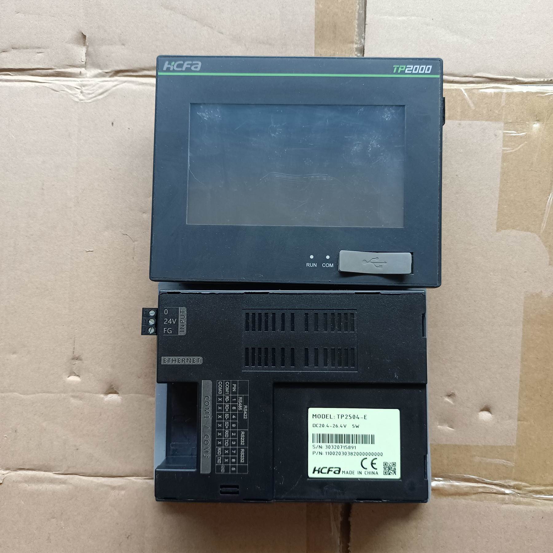 拆机HCFA禾川触摸屏 TP1050-QBBD/TP2504-E 功能包好