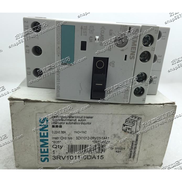 【100%正品现货3RV1011-0DA15 】原装进口马达保护断路器