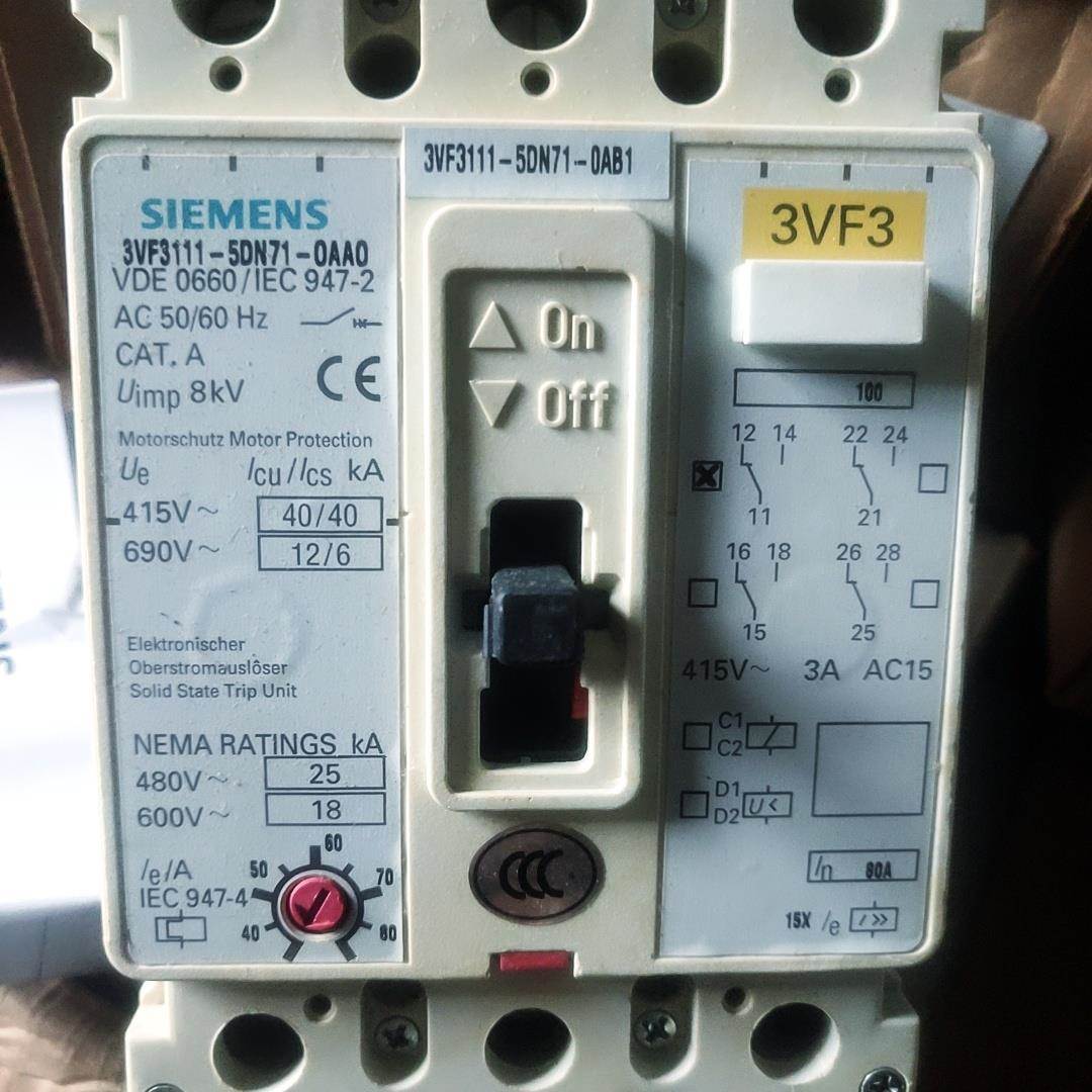 西门子 3VF3111-5DN71-0AA0 3P 80A