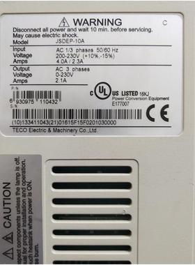 伺服电机驱动器 JSDEP-10A/JSMA-TC01ABK02/JSMA-PUC04ABK