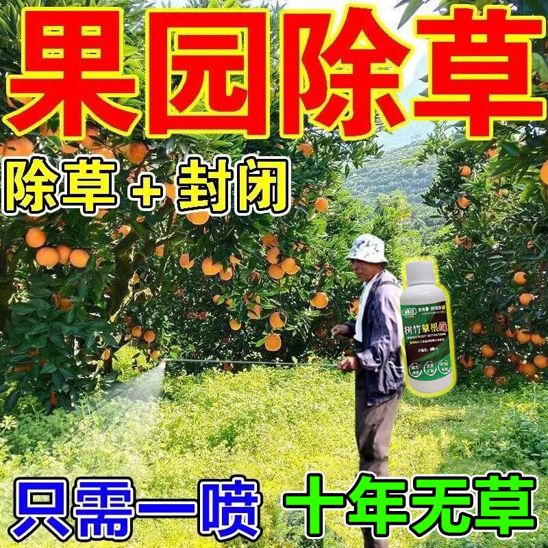 果园专用除杂草剂烂根不伤果树双除型连根除灭草神器农药