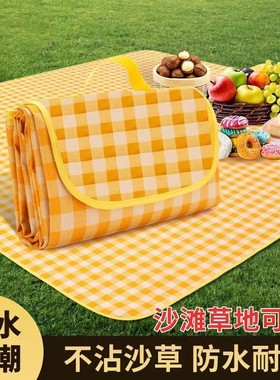 Thickened camping lawn outdoor waterproof park picnic mat