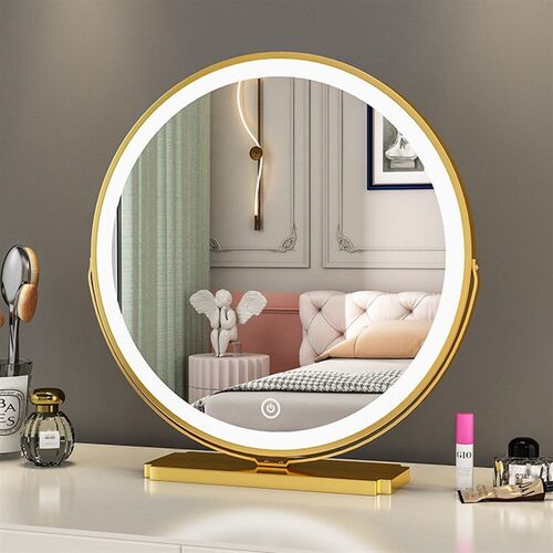 Internet celebrity makeup mirror desktop with LED light