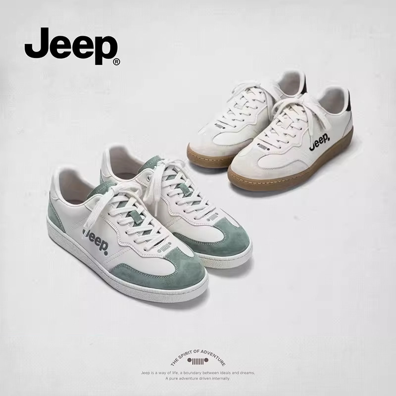 jeep设计感小众板鞋女2026新款复古百搭平底运动鞋轻便软底登山鞋