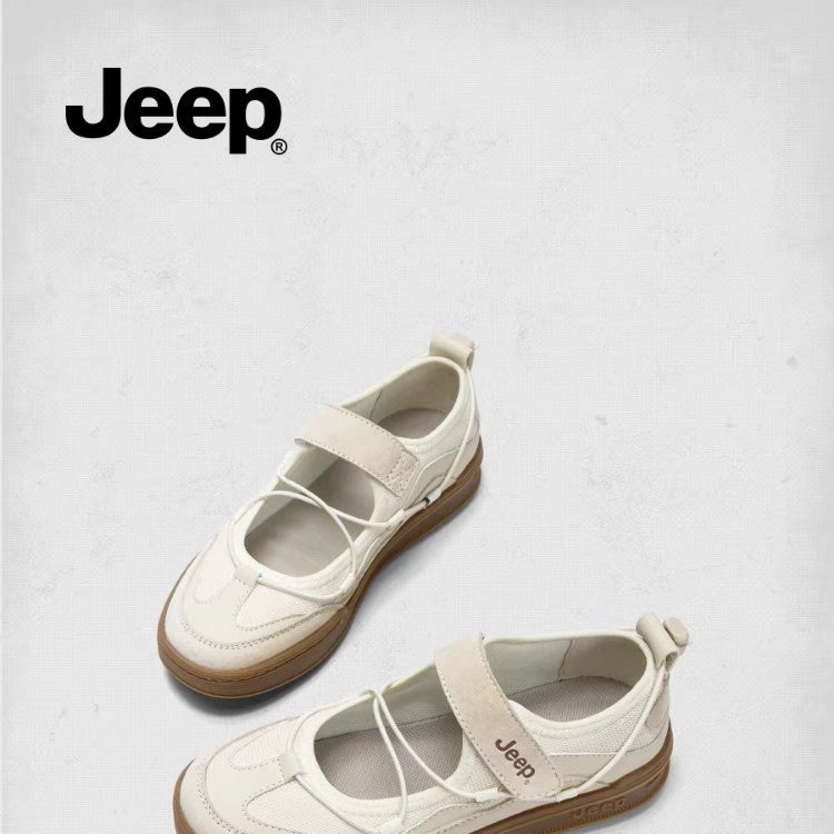 jeep包头运动凉鞋女款外穿2025新款夏季透气魔术贴镂空女鞋配裙子,女鞋,休闲凉鞋,淘宝优惠券,粉丝福利购,淘宝优惠卷