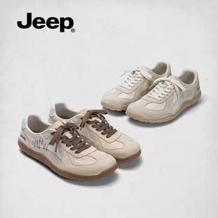 jeep丑萌登山鞋女2026新款复古轻便软底户外运动鞋防滑耐磨徒步鞋