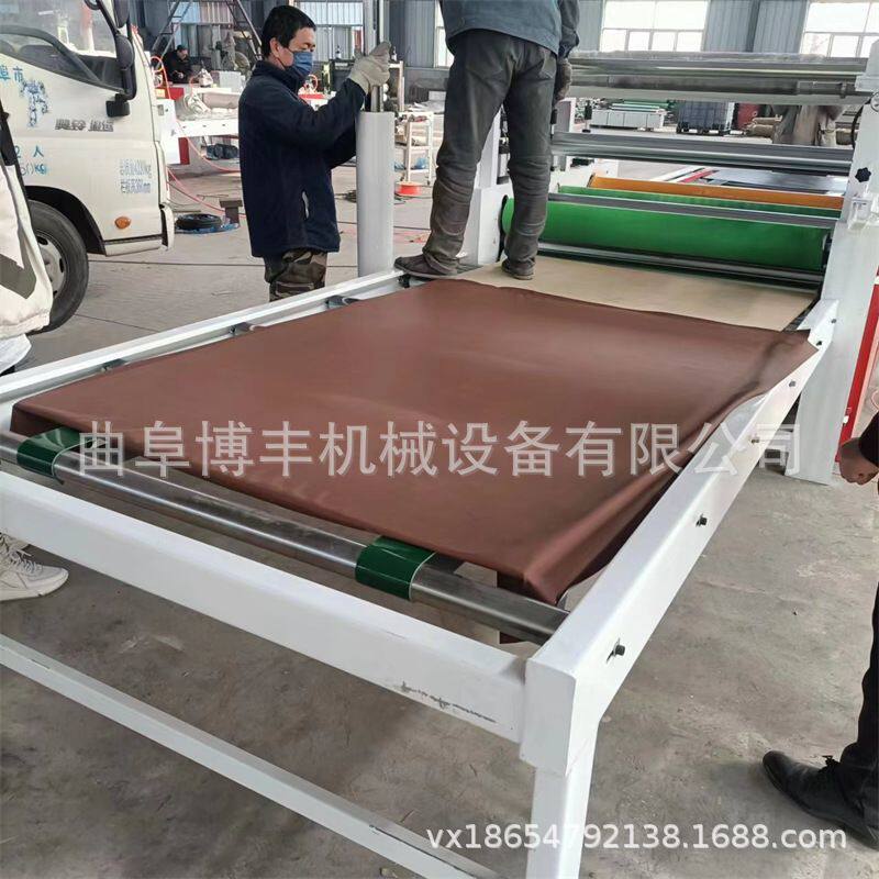 硬包皮革复合机 墙板EVA热熔胶平贴机器 石塑板背景墙贴面机设备