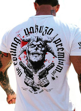 Fashion loose short-sleeved T-shirt for men时尚宽松短袖T恤男