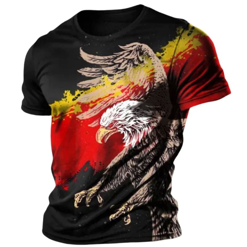 Fashionable Eagle 3D Printed T-shirt forMen时尚老鹰3d印花T恤