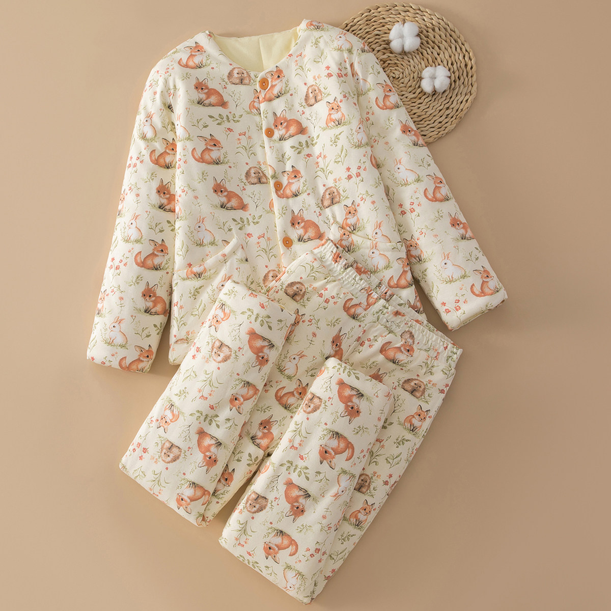 女士纯棉花棉衣套装冬季保暖防寒棉袄棉裤高腰夹棉居家外穿棉服