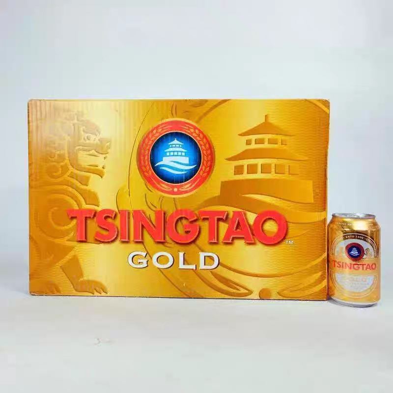 青岛啤酒出口白金罐330ml*24罐新品