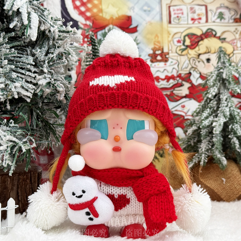 樱桃哭娃新年娃衣毛绒帽子套装娃衣红色针织帽子围巾挂件换装衣服,模玩/动漫/周边/娃圈三坑/桌游,潮玩娃衣,淘宝优惠券,粉丝福利购,淘宝优惠卷
