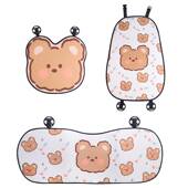 汽车坐垫四季 通用可爱卡通单片车内通风透气冰丝车载座椅垫车垫子